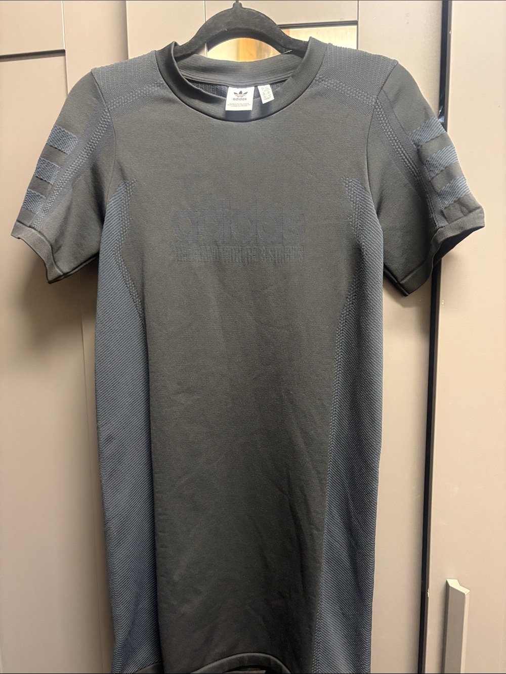 adidas Black Short-Sleeve Crew Neck Performance Tee